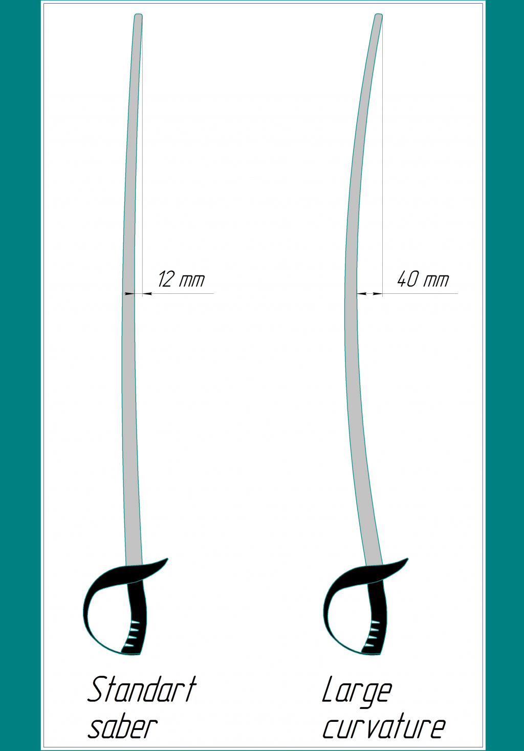 Military saber in prussian style — Купить